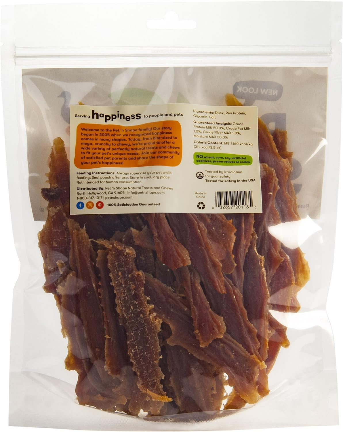 Duck Breast Jerky Treats for Dogs - 16 Ounces